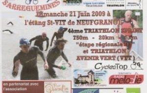 4ème Triathlon international SPRINT à NEUFGRANGE
