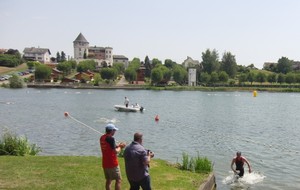 le premier à sortir de l'eau